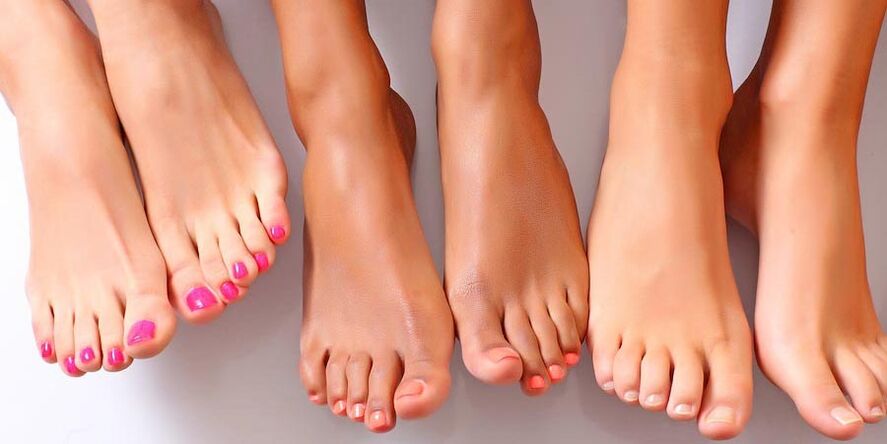 Healthy feet after nail fungus treatment